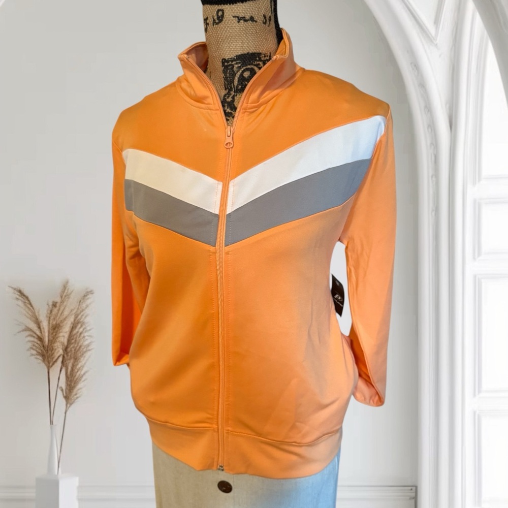 Pro Player Orange Jacket with White and Gray Accents
